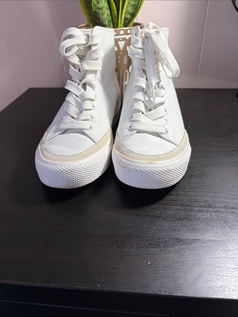 Rag & Bone White High-Top Sneakers View 5